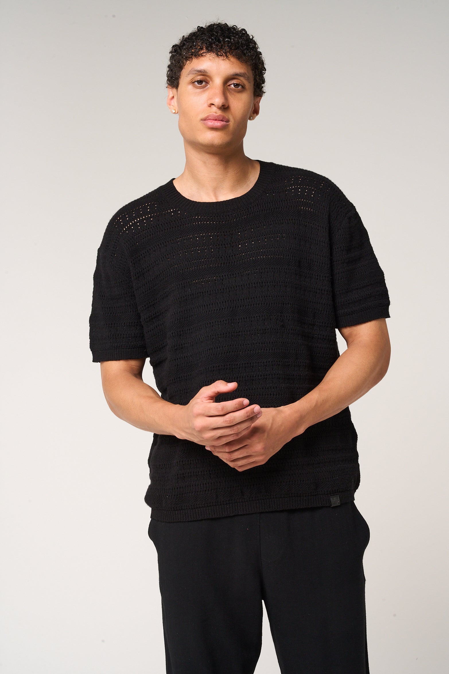 Araz Knitted Patterned T Shirt