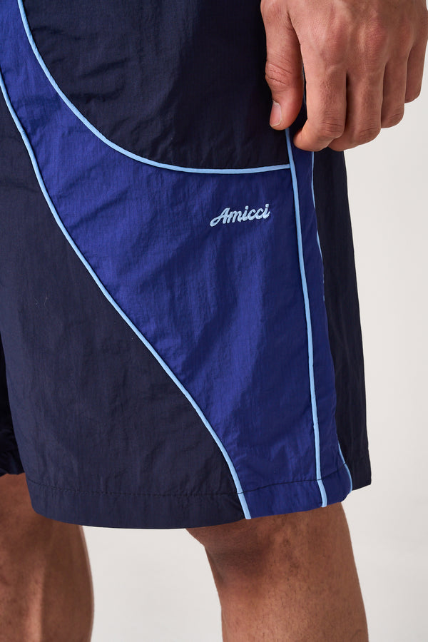Placido Navy Shell Shorts