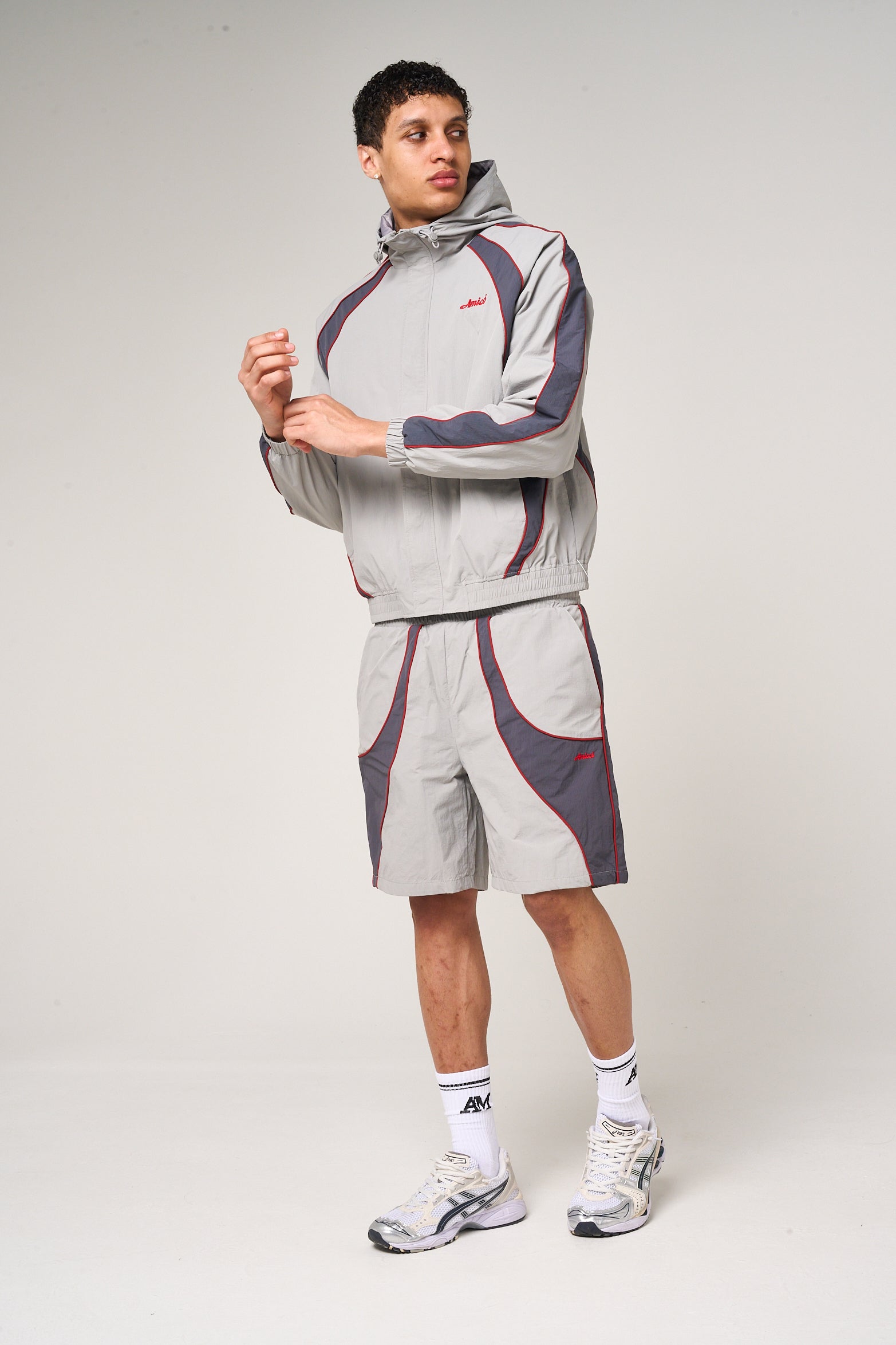 Placido Grey Shell Shorts