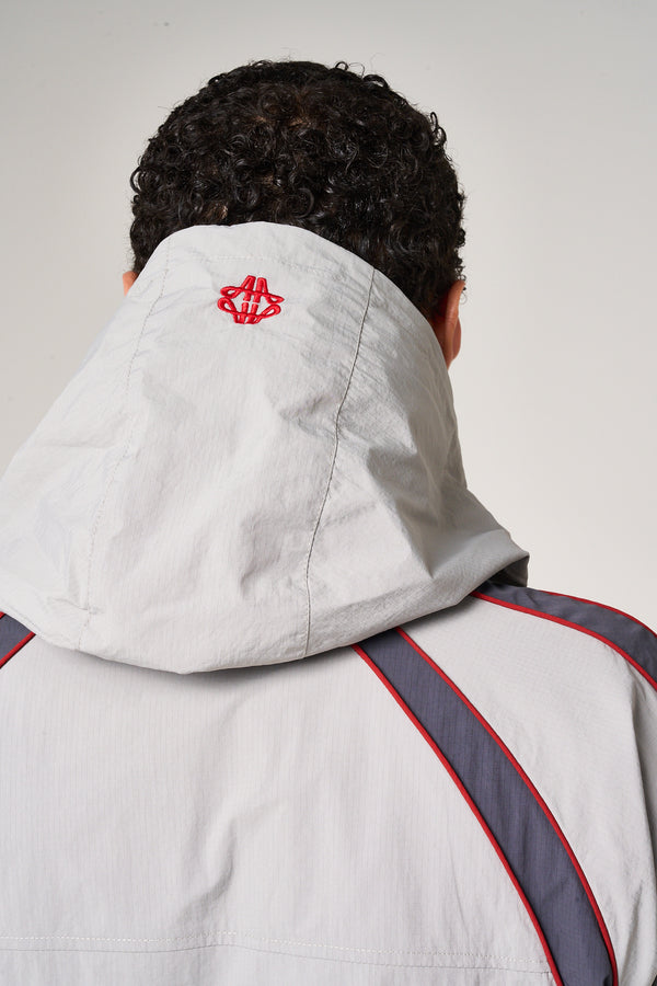 Placido Grey Shell Windbreaker