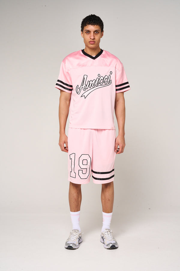 Bulevar Mesh Shorts Pink