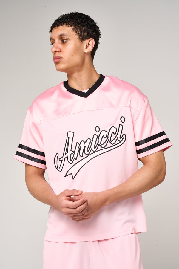 Bulevar Mesh Jersey Pink