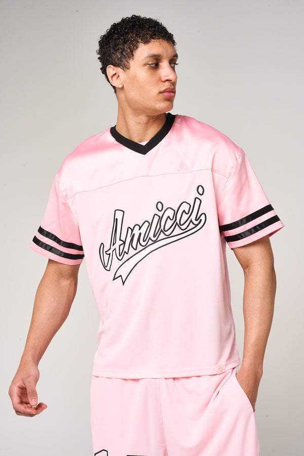 Bulevar Mesh Jersey Pink