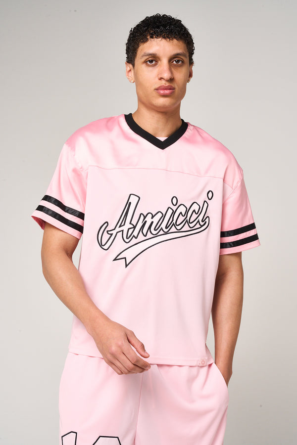 Bulevar Mesh Jersey Pink