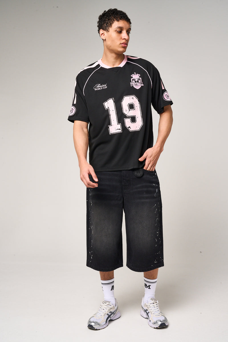Miguel Football Jersey Black