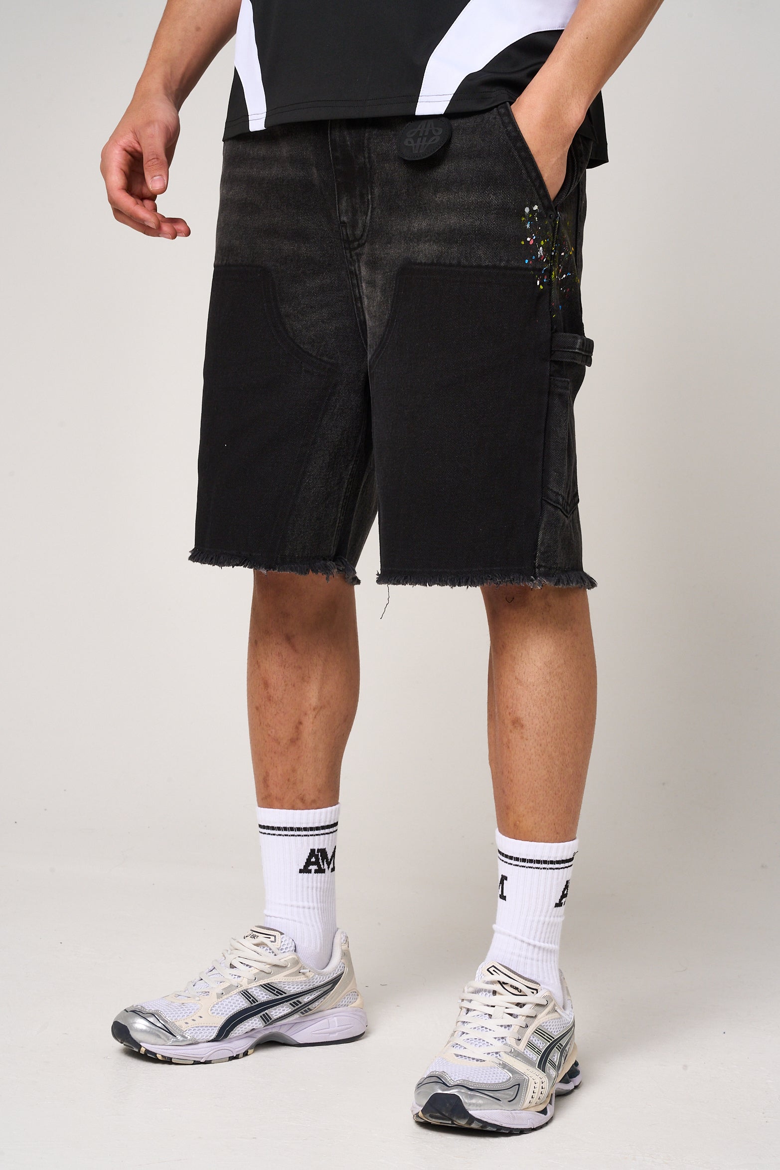 Allende Carpenter Denim Short Black – Amicci