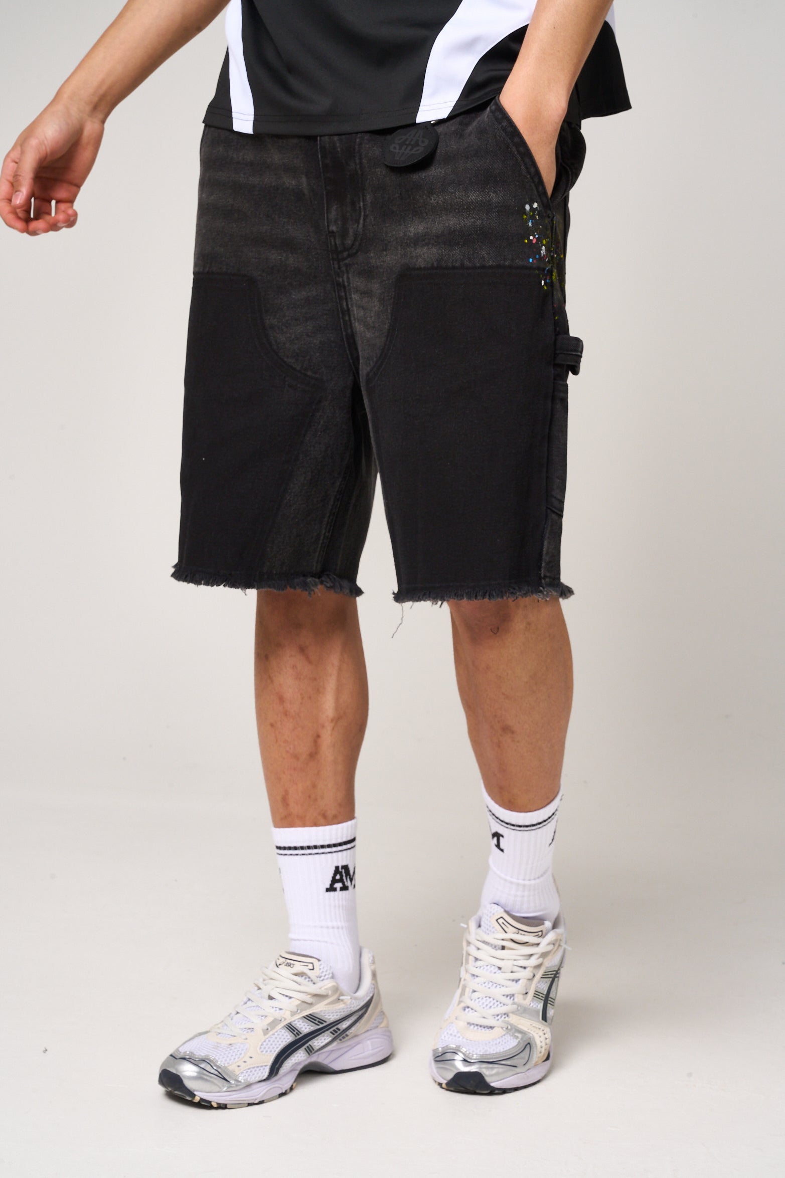 Allende Carpenter Denim Short Black – Amicci