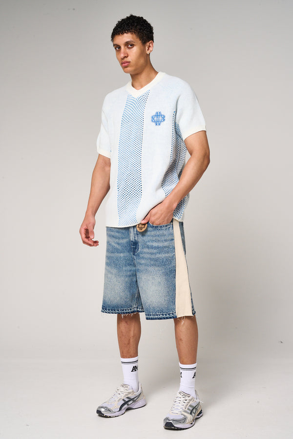 Maranello Mid Blue Denim Shorts