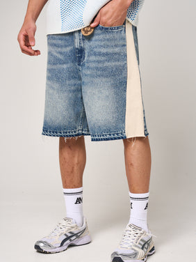 Maranello Mid Blue Denim Shorts