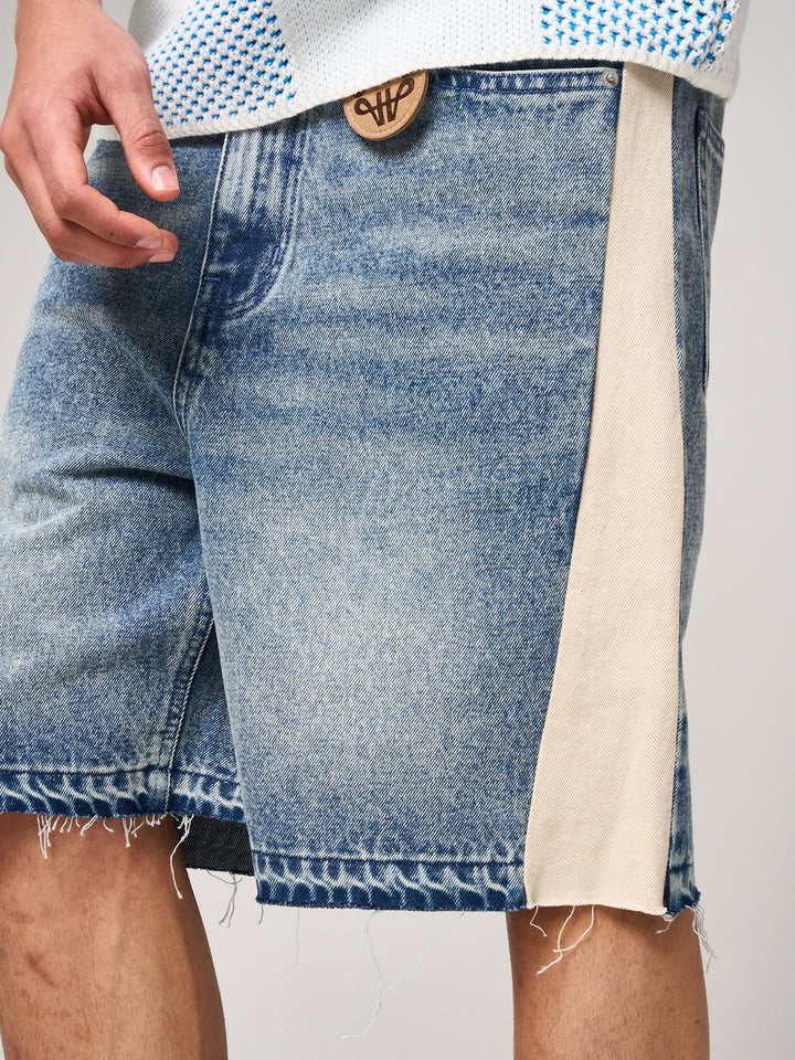 Maranello Mid Blue Denim Shorts