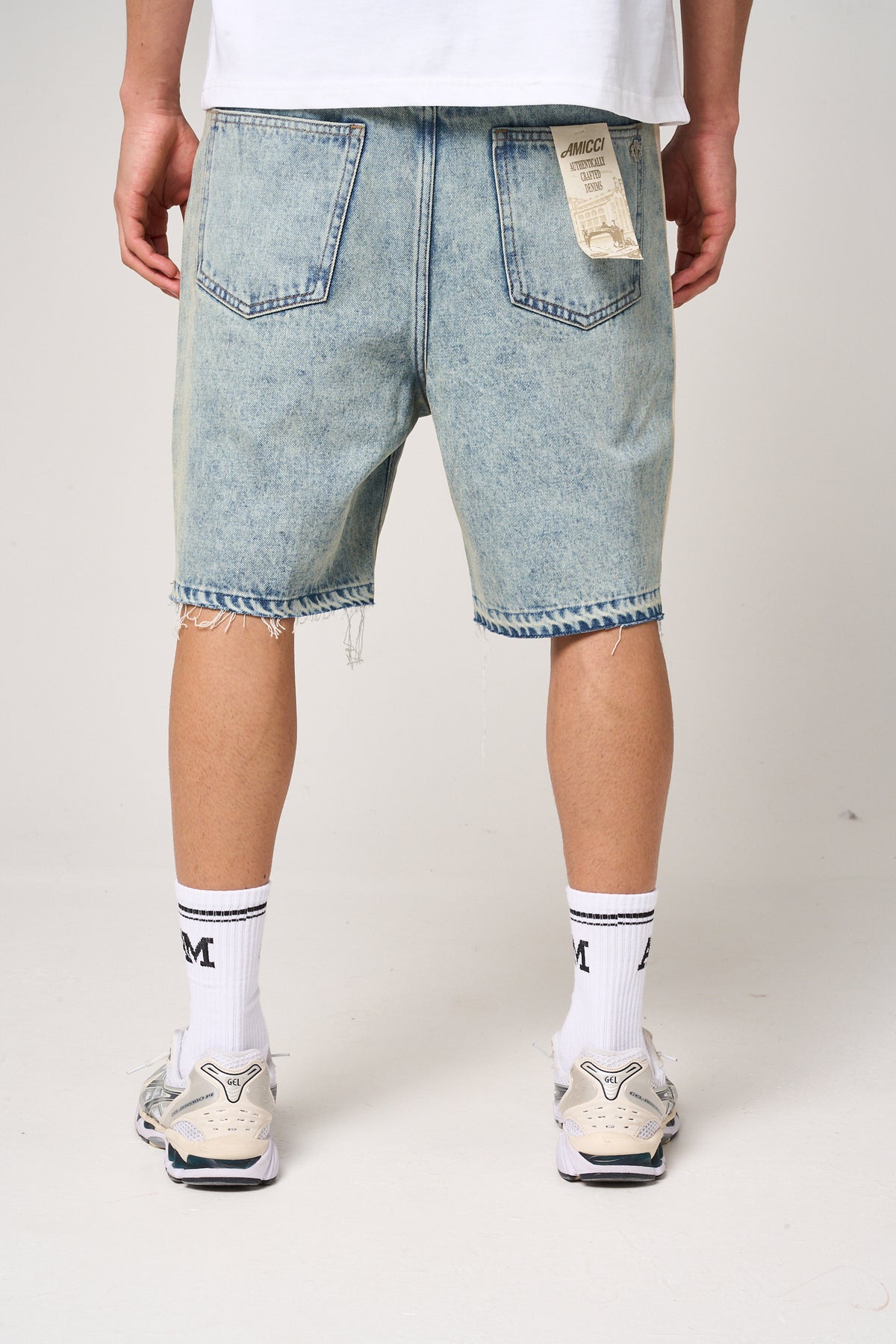 Maranello Tinted Blue Denim Shorts