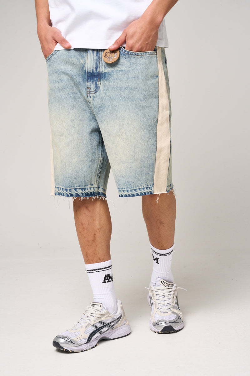 Maranello Tinted Blue Denim Shorts