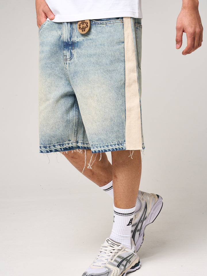 Maranello Tinted Blue Denim Shorts