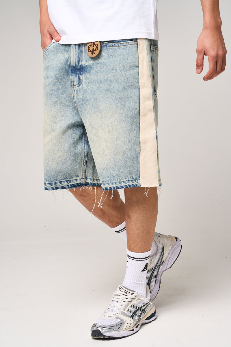 Maranello Tinted Blue Denim Shorts