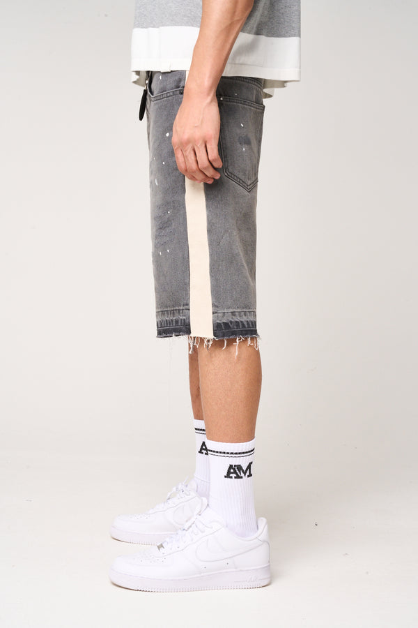Maranello Grey Denim Shorts