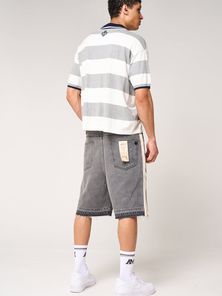 Maranello graue Denim-Shorts