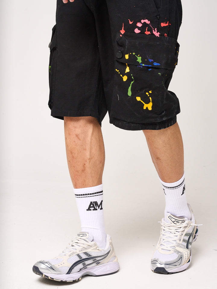 Colonel Cargo Shorts Black