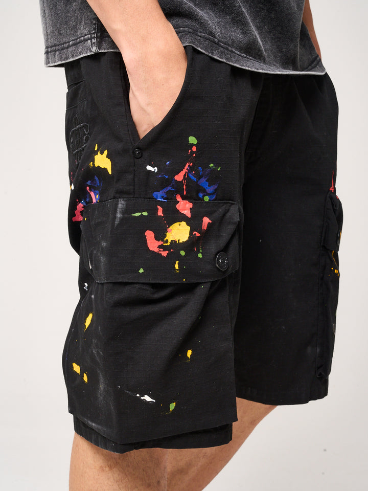 Colonel Cargo Shorts Black