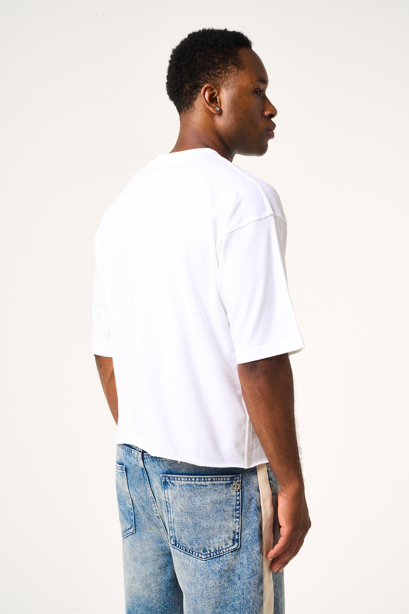 Torque Graphic Boxy T Shirt White