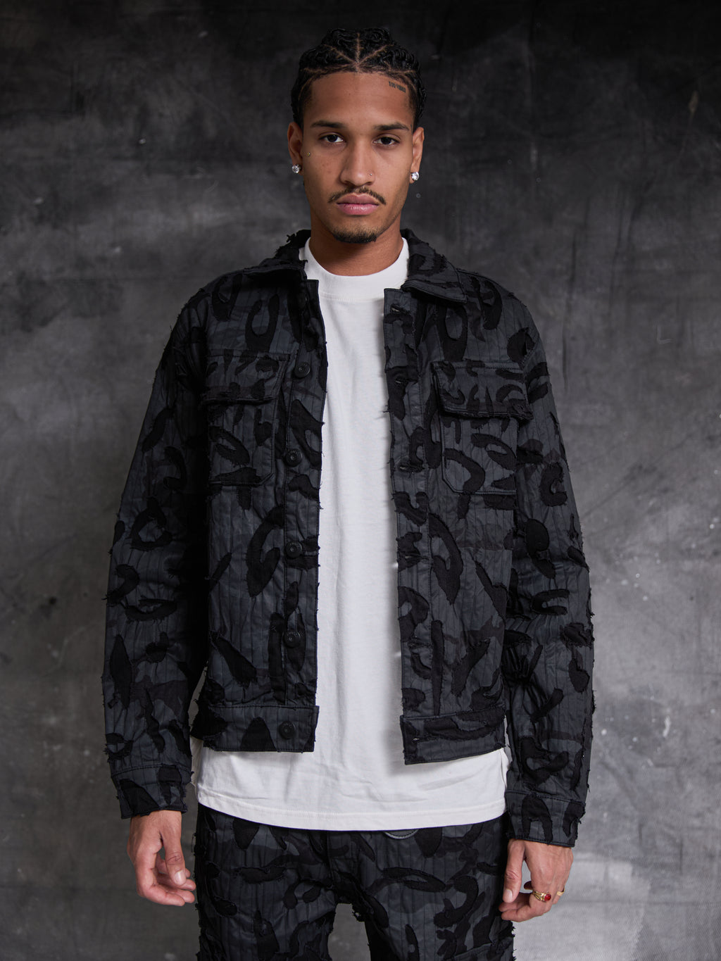 Geragio Zwarte Denim Jas