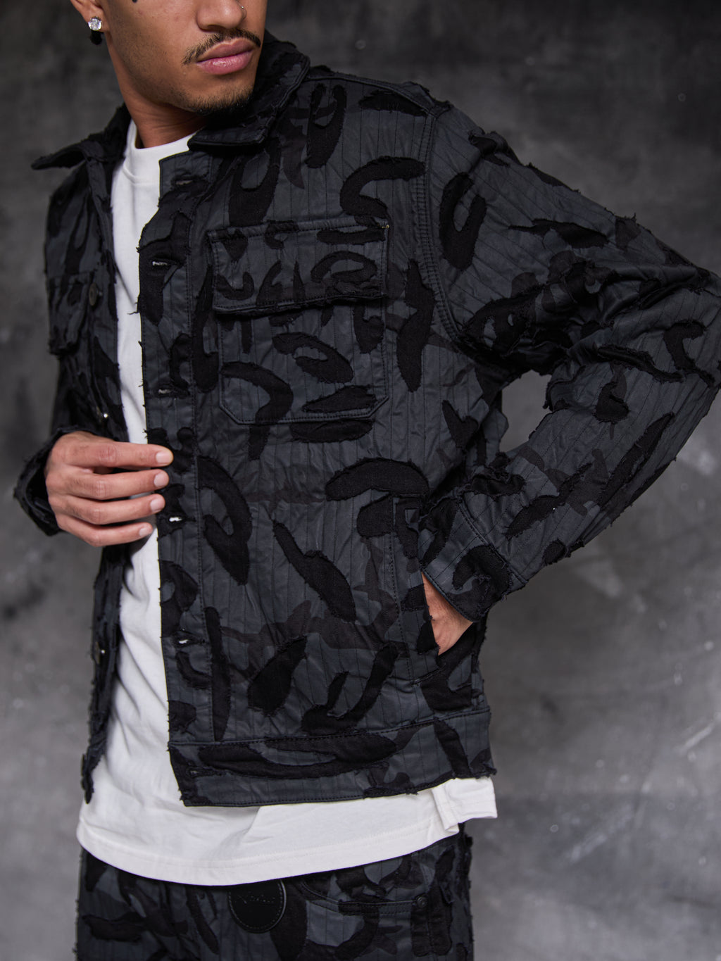 Geragio Zwarte Denim Jas