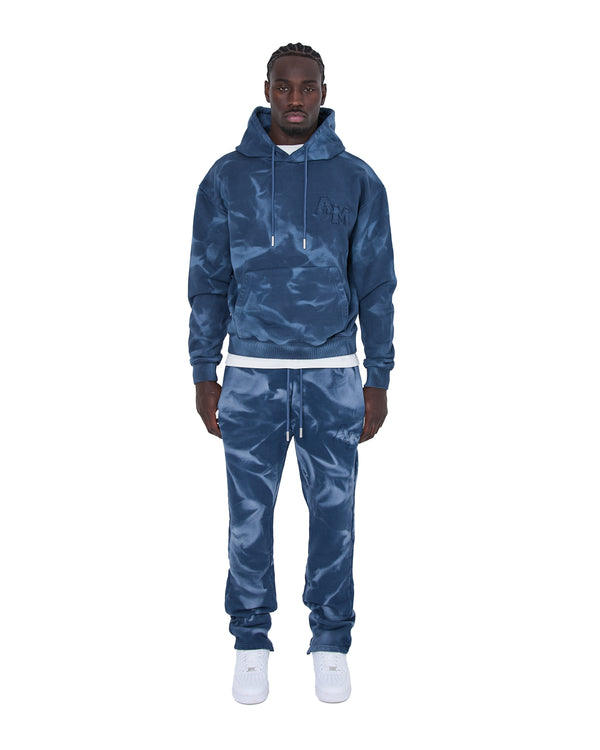 Rezaro Gewassen Jogger Navy