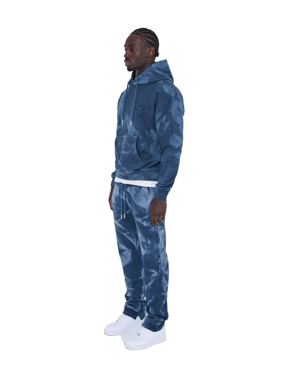 Rezaro Gewassen Hoodie Marine