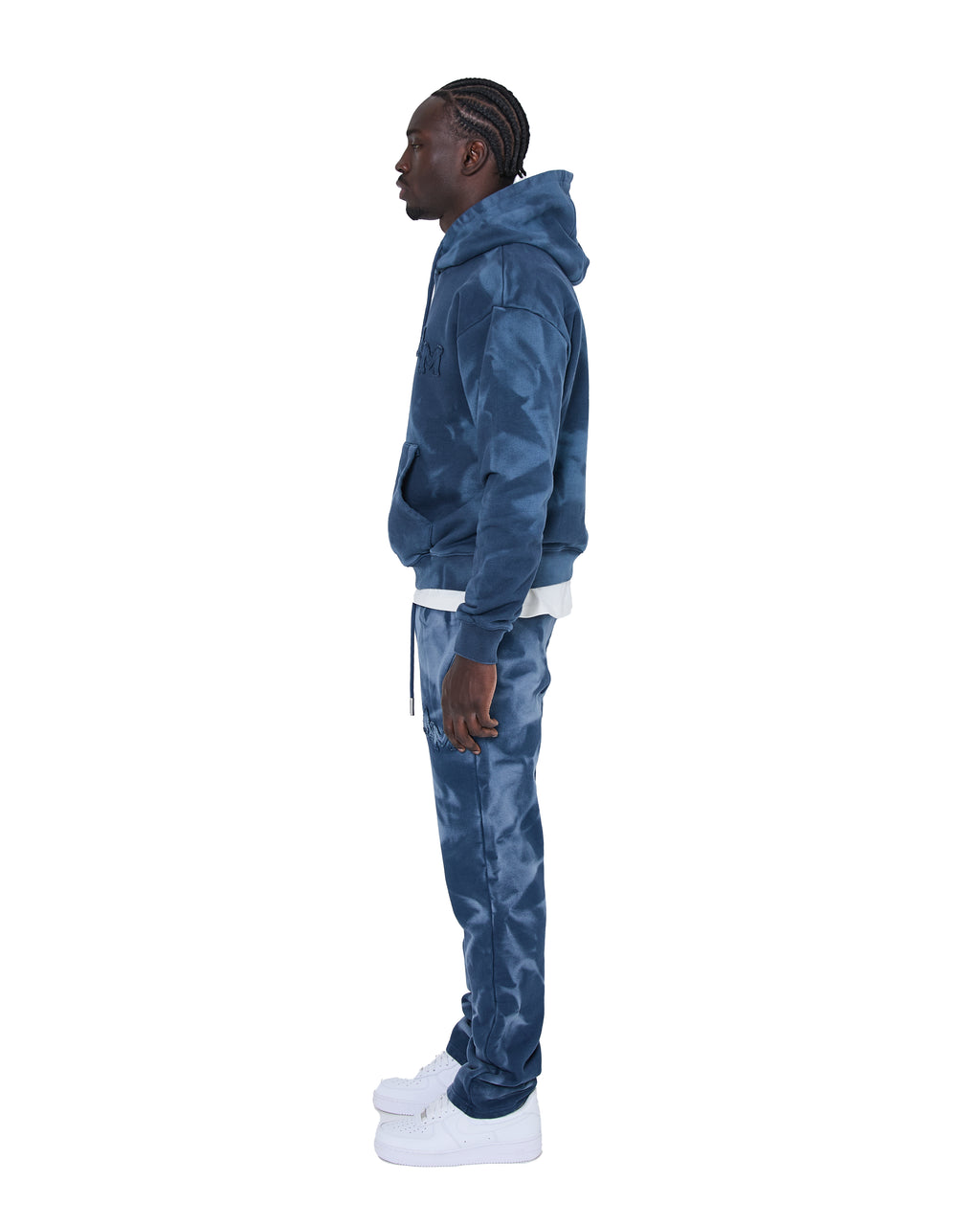 Rezaro Washed Hoodie Navy