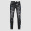 Melzzo Graue Distressed Jeans