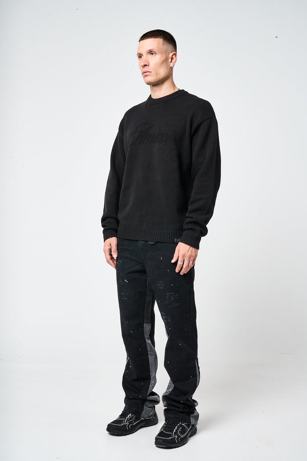 Trieste Black Logo Sweatshirt