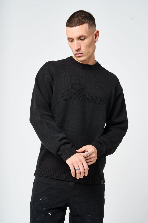 Trieste Black Logo Sweatshirt
