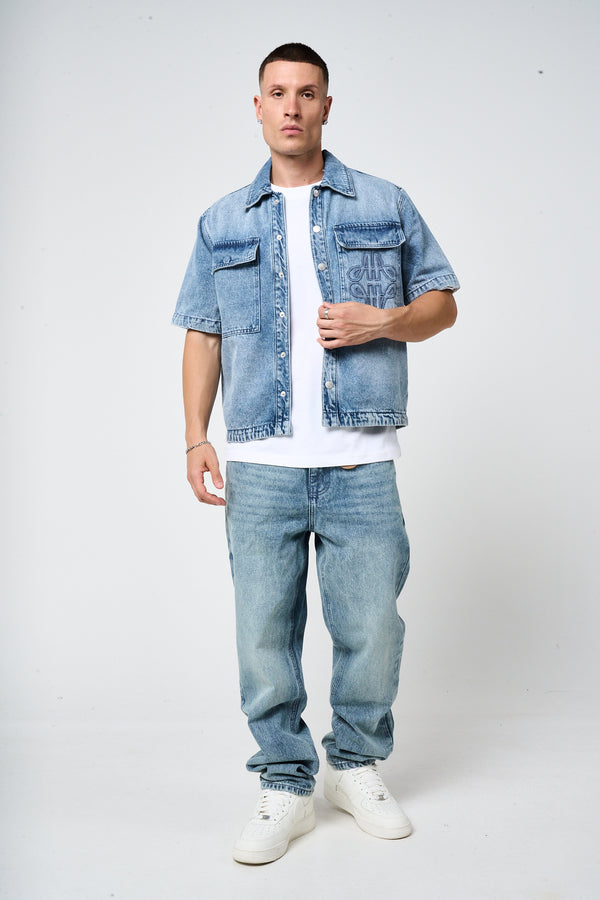 Keshi Denim Shirt Zwart