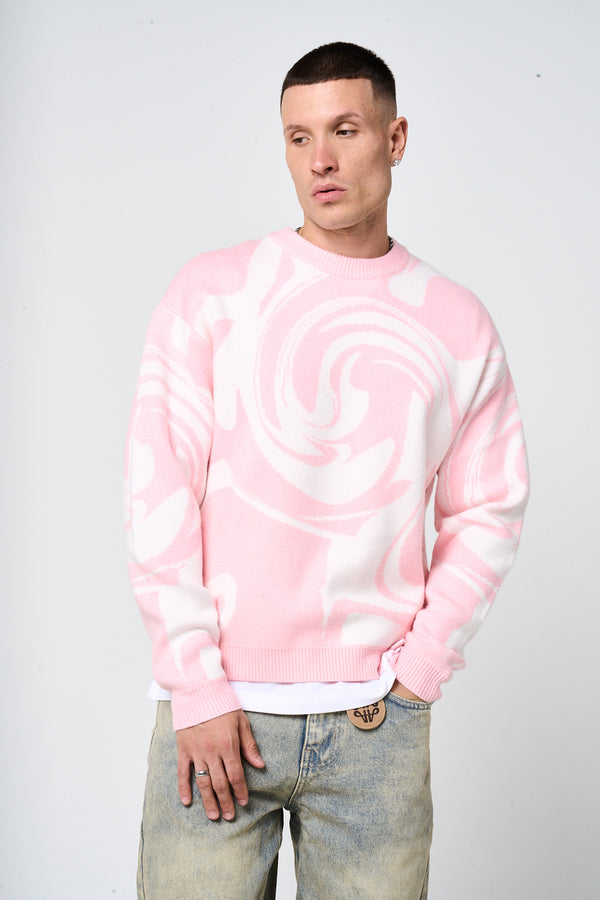 Pierce grijs gebreid sweatshirt