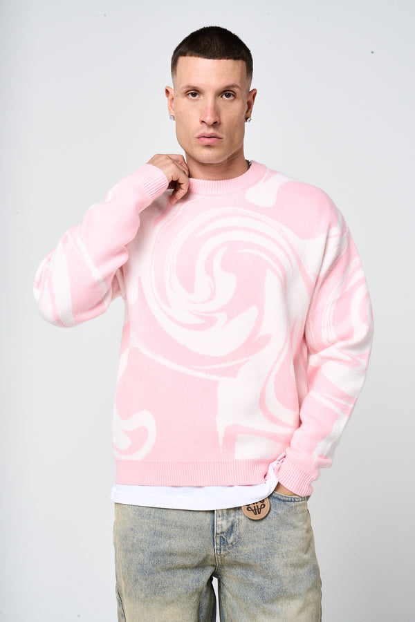 Pierce grijs gebreid sweatshirt