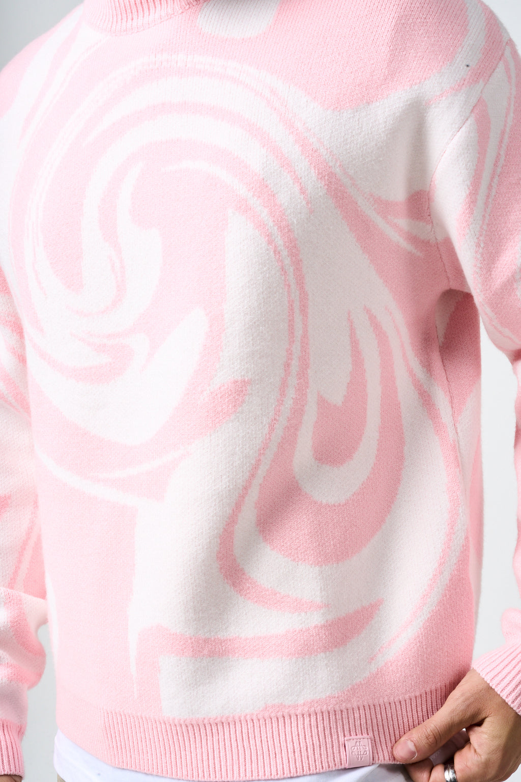 Pierce grijs gebreid sweatshirt