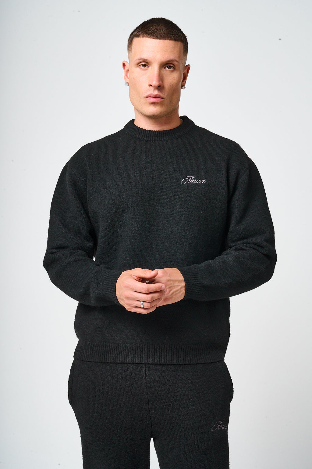 Dexter Black Knitted Sweatshirt