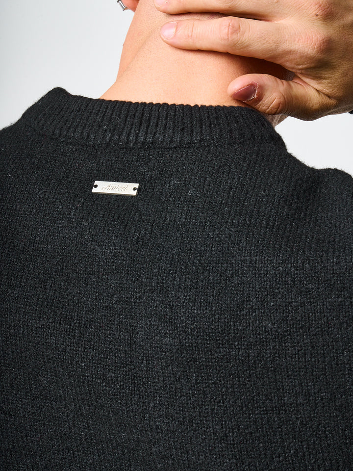 Dexter Black Knitted Sweatshirt