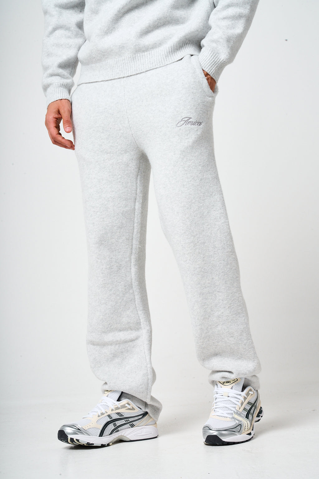 Dexter Grey Knitted Joggers