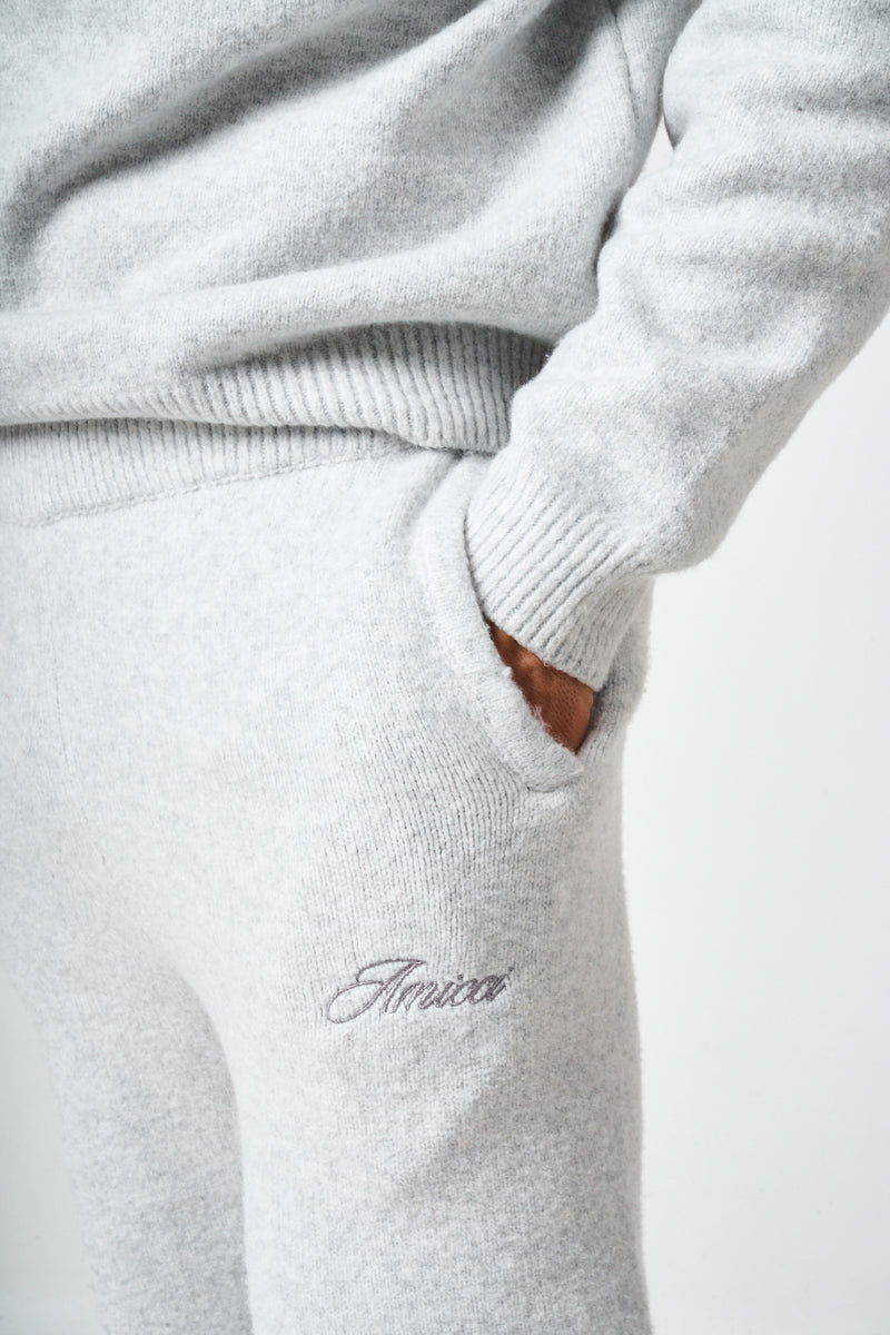 Dexter Grey Knitted Joggers