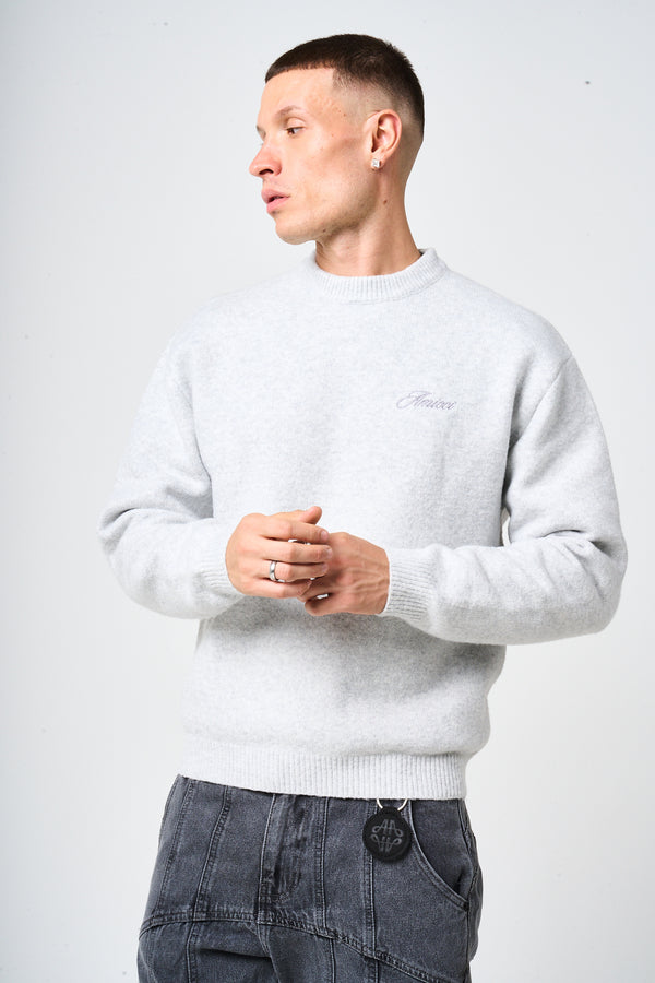 Larrea Grey Straight Fit Pattern Denim