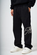Torino Black Embroidery Jogger