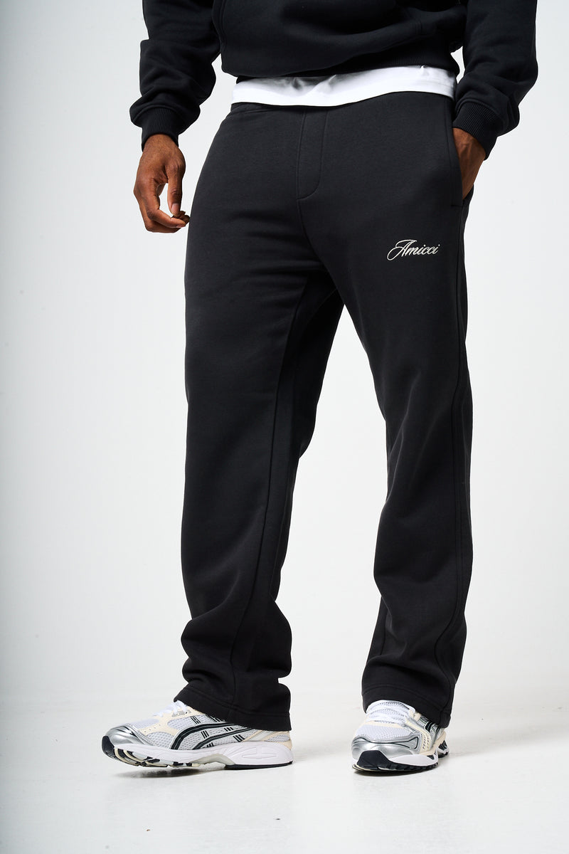 Doakes Black Logo Embroidery Jogger