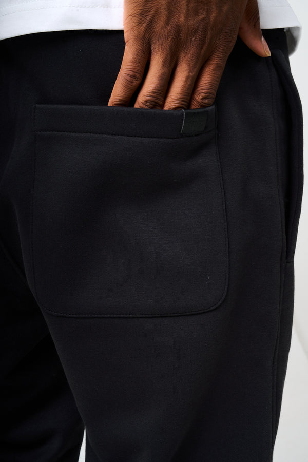 Doakes Black Logo Embroidery Jogger