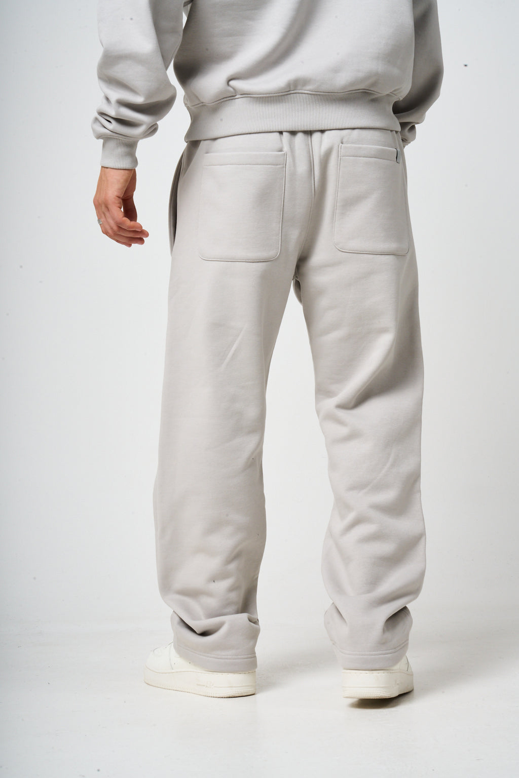 Doakes Light Grey Logo Embroidery Jogger