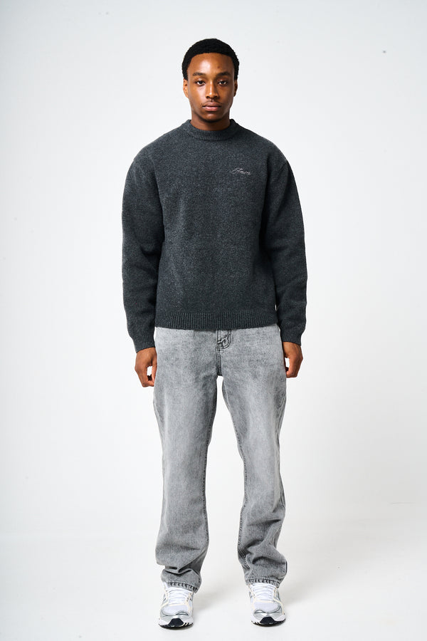 Dexter Grijs Gebreid Sweatshirt