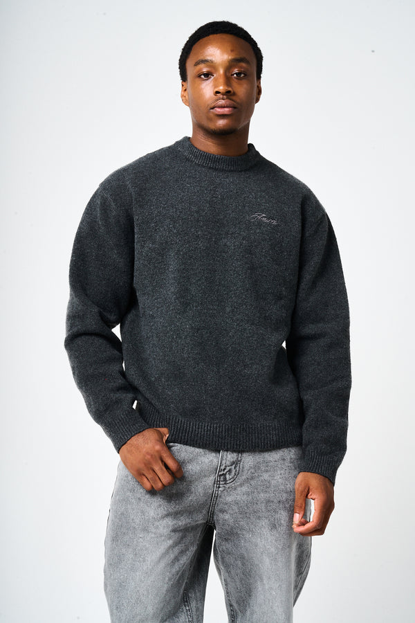 Dexter Grijs Gebreid Sweatshirt