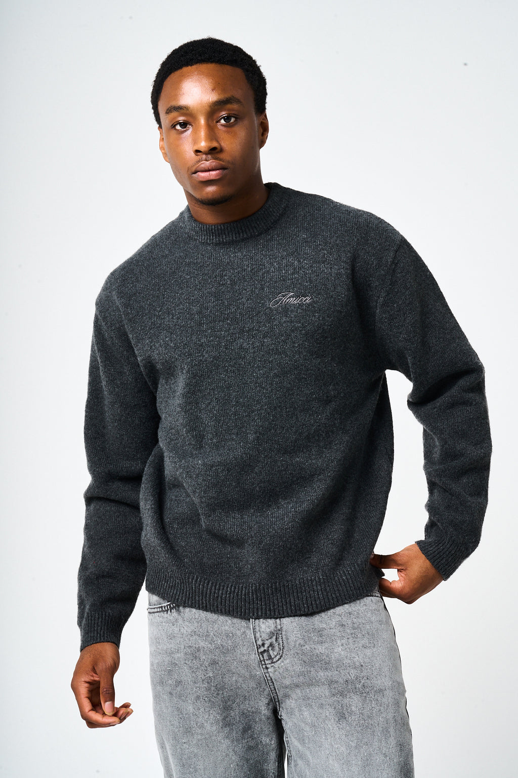 Dexter Grijs Gebreid Sweatshirt