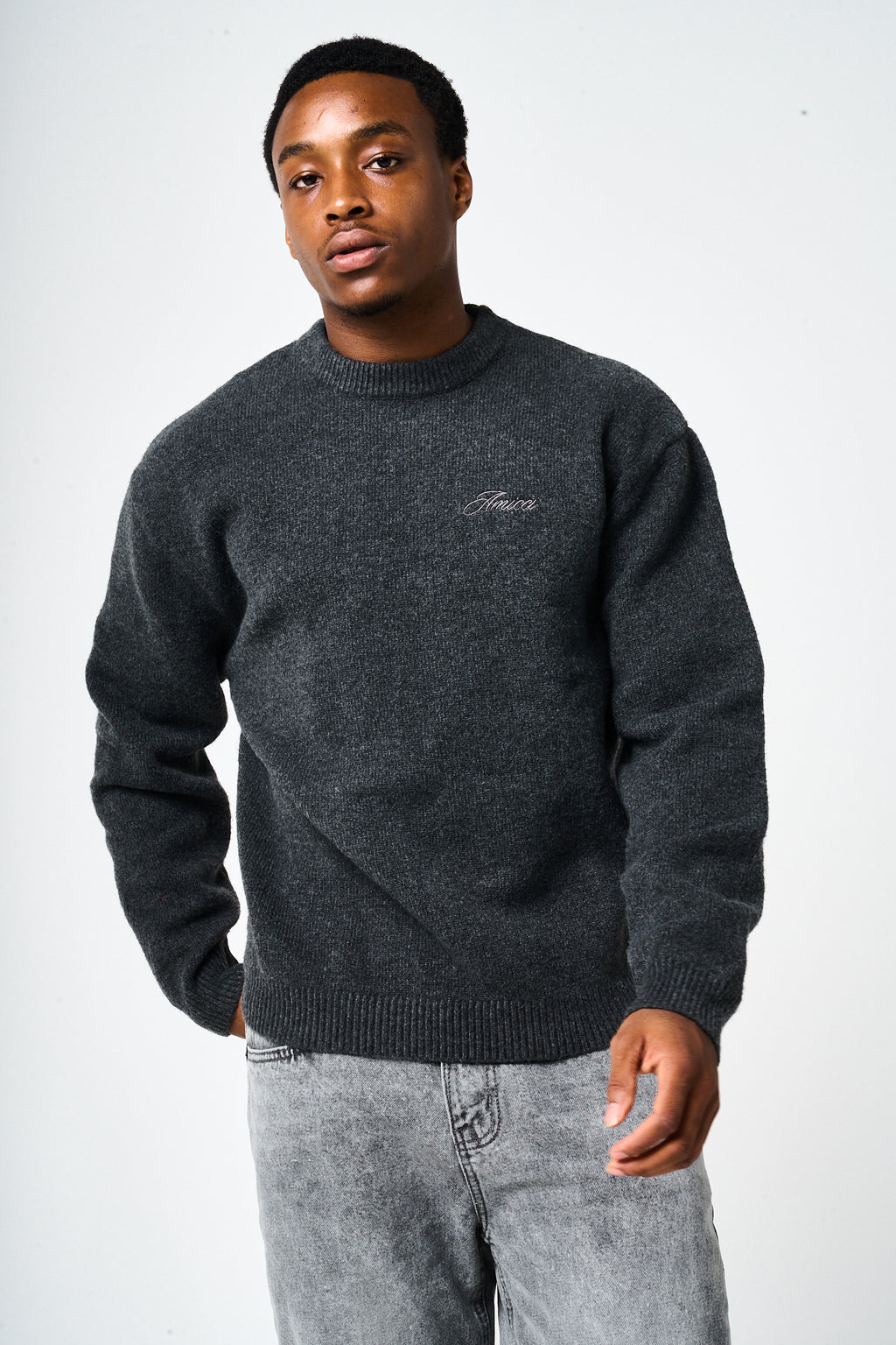 Dexter Grijs Gebreid Sweatshirt