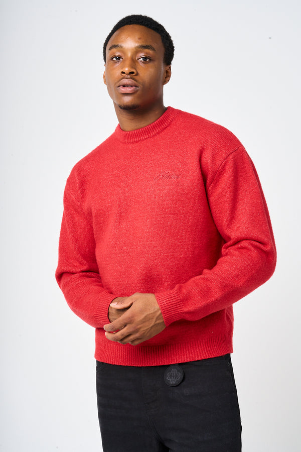 Dexter Red Knitted Sweatshirt