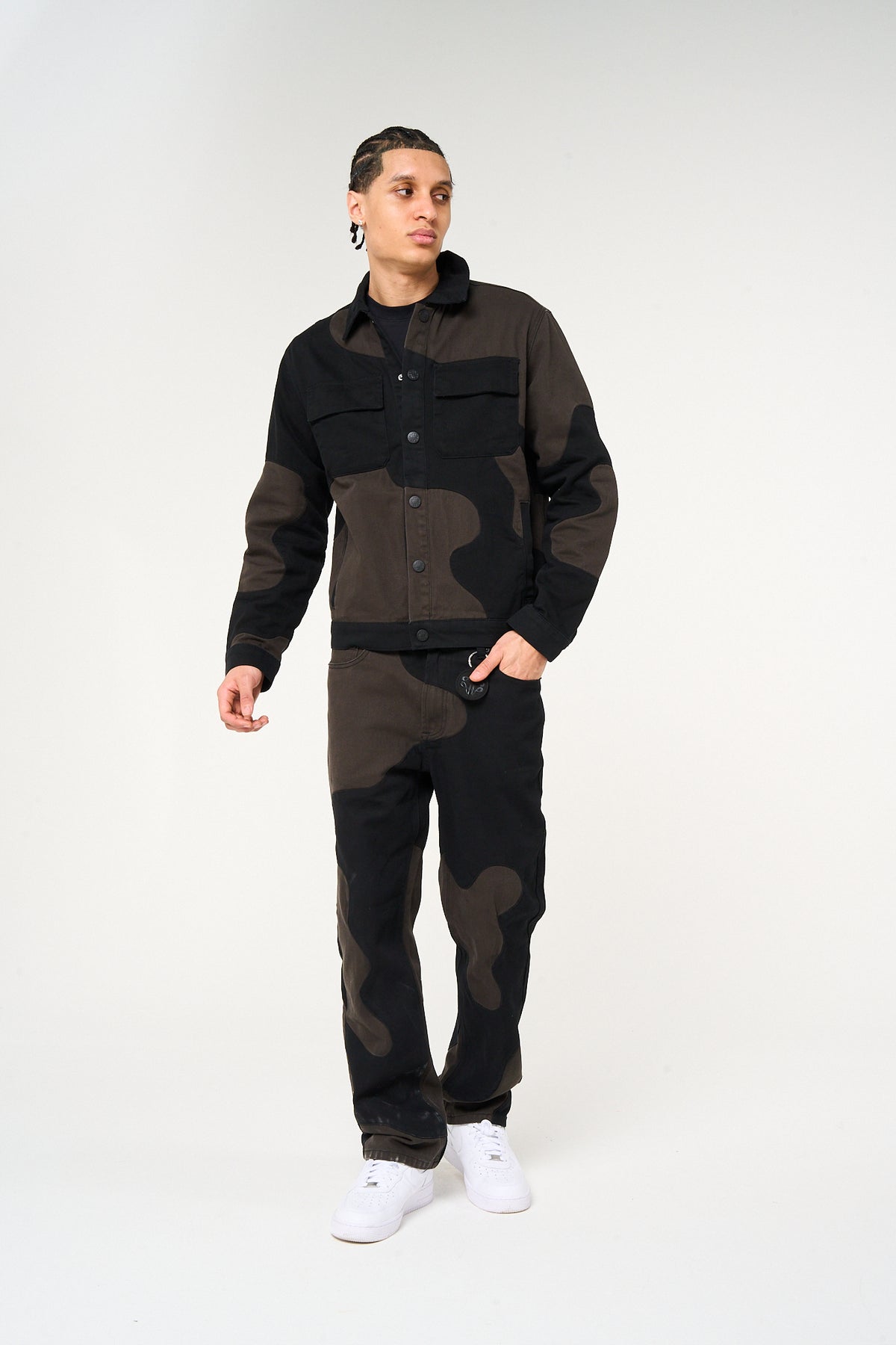 Palencia patchwork spijkerbroek